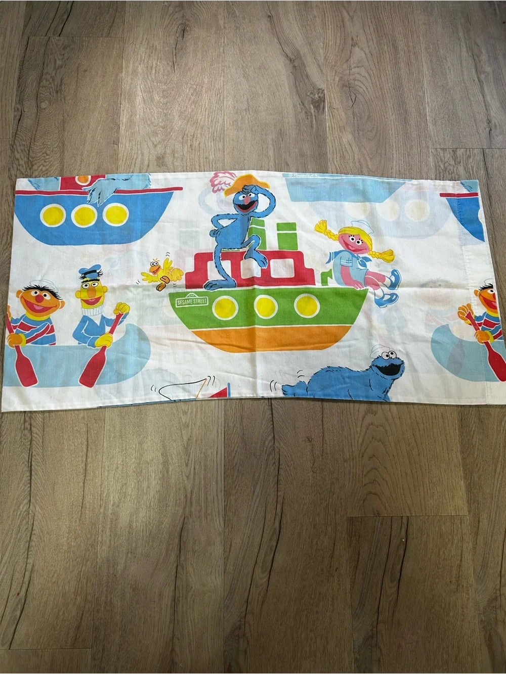 Sesame Street Kids Boat Print Pillowcase - Multicolor
